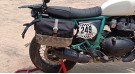 For Royal Enfield Bear 650 Soft Pannier Bags and Mounting Rails Cream Brown    - SPAREZO